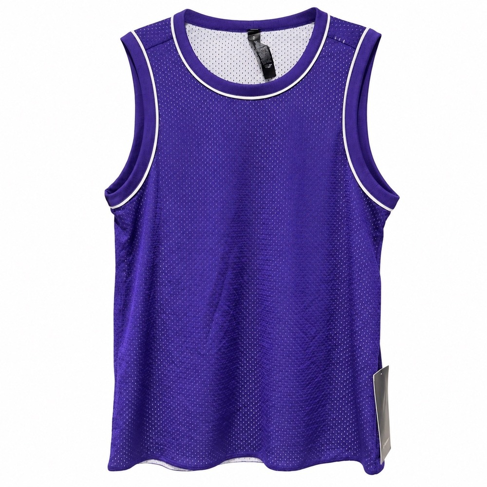 Lululemon Mens Double Layered Mesh Tank Top Reversible Purple S LM1403S